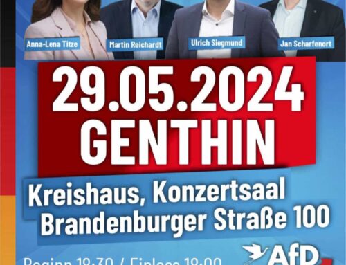 Einladung: Wahlkampfveranstaltung in Genthin