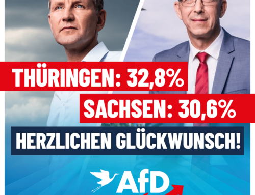 Glückwunsch nach Thüringen und Sachsen!