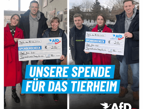 Spende an Tierschutzverein in Burg