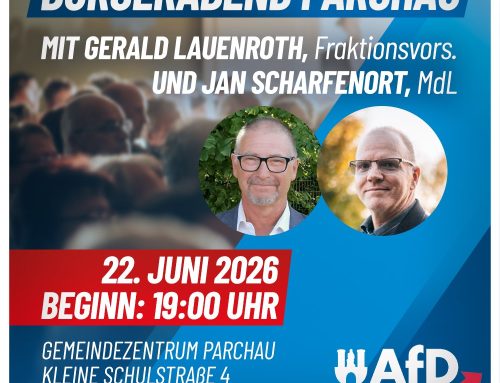AfD-Stadtratsfraktion Burg lädt ein: Offener Bürgerabend in Parchau