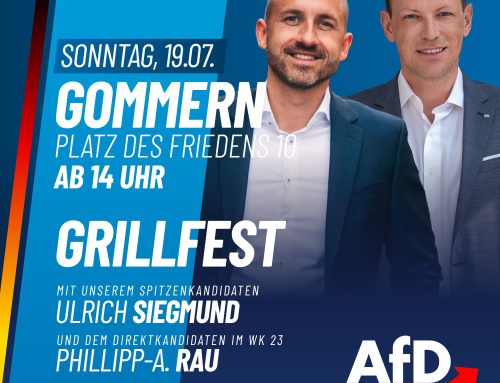 Großes Grillfest mit Ulrich Siegmund und Phillipp Rau!