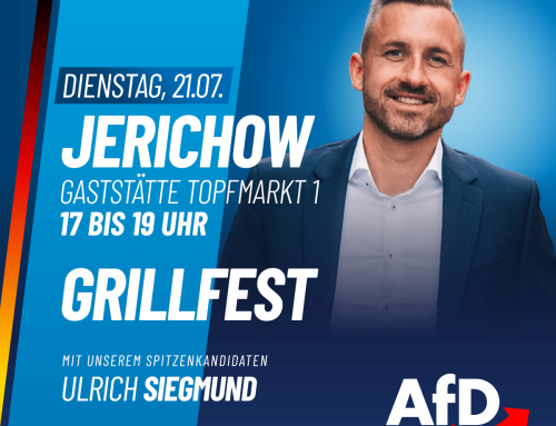 Grillfest mit Ulrich Siegmund in Jerichow – 21.07.2026