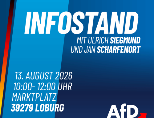 Infostand in Loburg – 13.08.