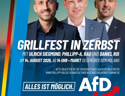 Grillfest in Zerbst mit Ulrich Siegmund – 14. August 2026