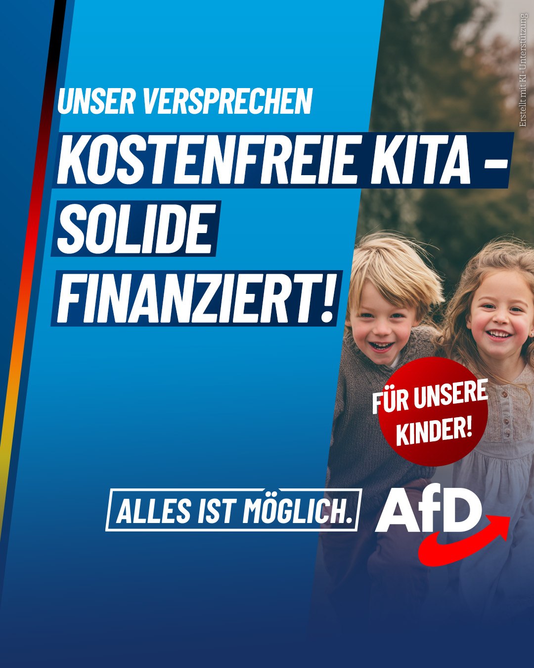 AfD Jerichower Land: Kostenfreie Kita – solide finanziert! Für unsere Kinder.